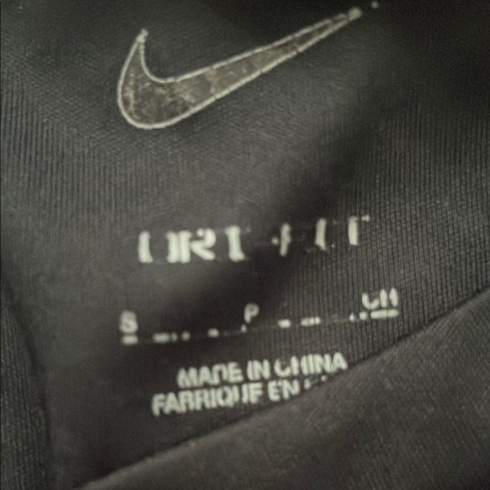 Nike Black Dri-FIT Tee with White Logo - Picture 3 of 3